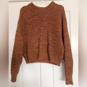 Cozy Brown Knit Sweater